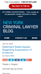 Mobile Screenshot of nycriminalattorneyblog.com
